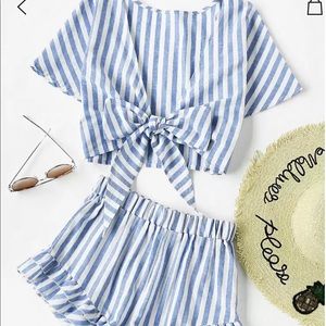 Ruffle Two Piece Set